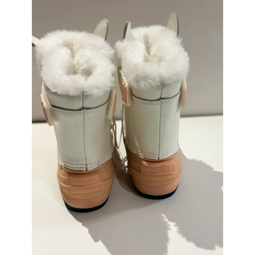Toddler Frankie Unicorn Winter Boots White/Pink‎ - Cat & Jack - SIZE 5 NWOT